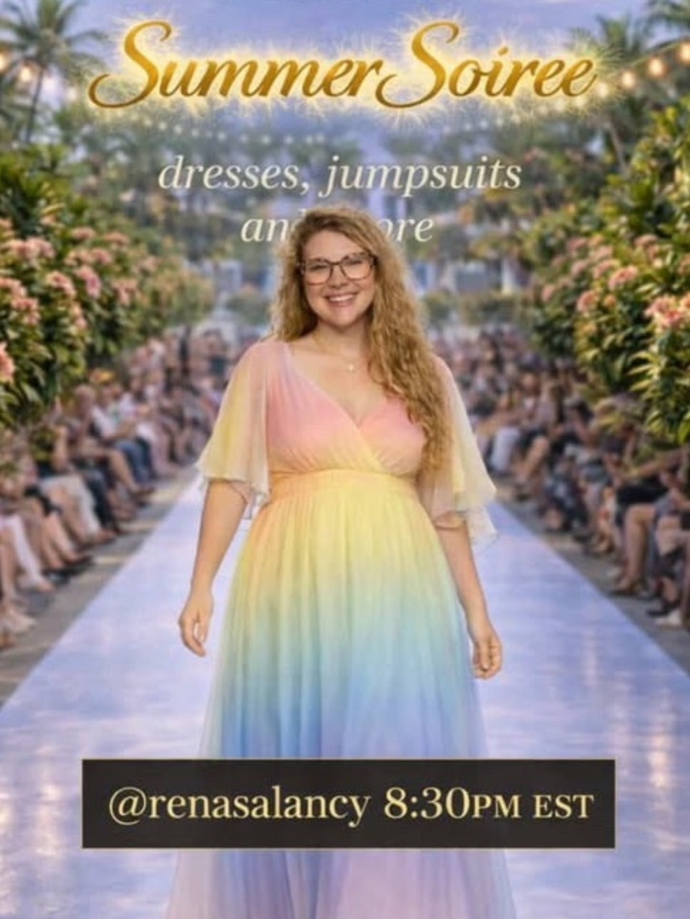 an beautiful item from @RenaSalancy on the Summer Soirée! 👒💕🌈